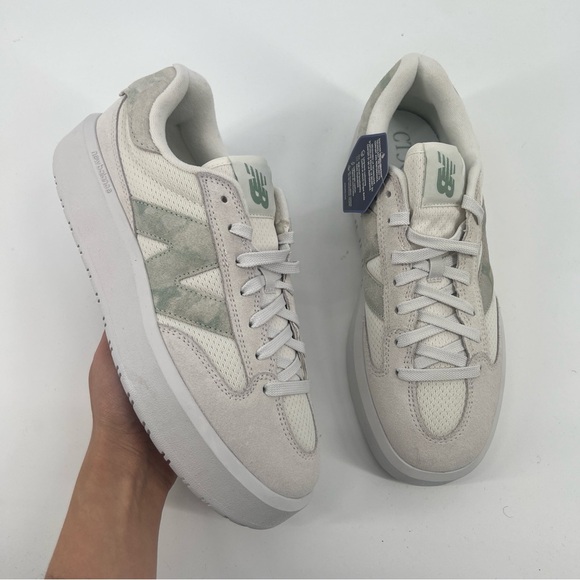 New Balance CT302 White Green Calssic Tie Dye Suede Upper Lace Up Sneakers 11 - Picture 2 of 14